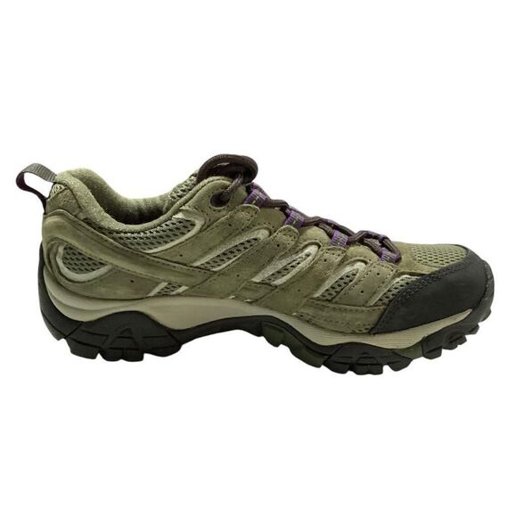 Merrell Shoes Womens 8 Green Moab 2 Vent Hiking Lace Up Suede Mesh Cap Toe - Picture 4 of 8